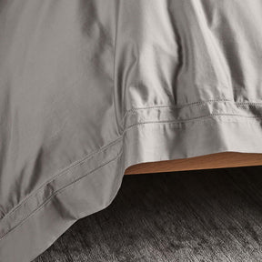 Kings & Queens Egyptian Cotton Classic Hemstitch Supreme Bundle Set in Mushroom Fabric Detail Duvet