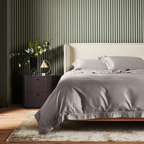 Kings & Queens Egyptian Cotton Classic Hemstitch Supreme Bundle Set in Mushroom Front View