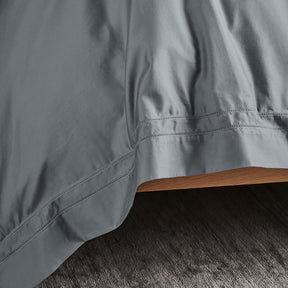 Kings & Queens Egyptian Cotton Classic Hemstitch Starter Bundle Set in Slate Fabric Detail