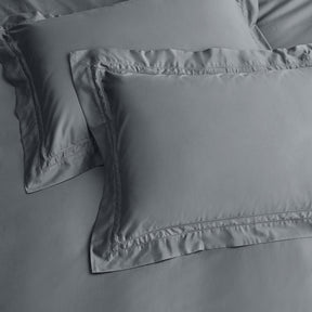 Kings & Queens Egyptian Cotton Classic Hemstitch Starter Bundle Set in Slate Pillowcase Sham Set