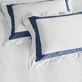 Kings & Queens Egyptian Cotton Signature Cuff Starter Bundle Set in Atlantic Pillowcase Sham Set