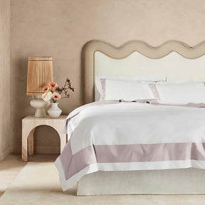 Kings & Queens Egyptian Cotton Signature Cuff Supreme Bundle Set in Rose Front View