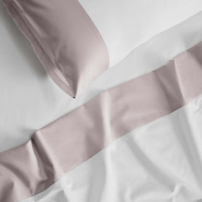 Kings & Queens Egyptian Cotton Signature Cuff Supreme Bundle Set in Rose Fabric Detail Sheet