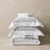 Kings & Queens Egyptian Cotton Signature Cuff Starter Bundle Set in Cloud Bedding Set